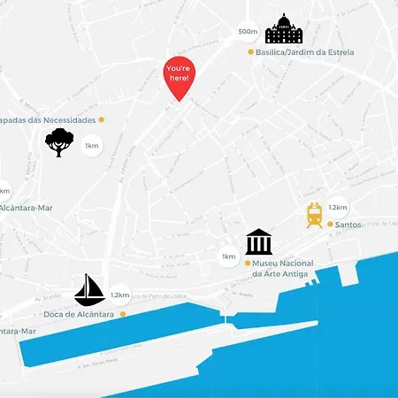 Estrela Modern Flat @ Infante Santo Lisboa